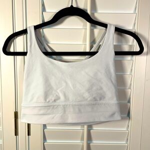 Lululemon Energy Longline Sports Bra C/D Cup Color White Size 8